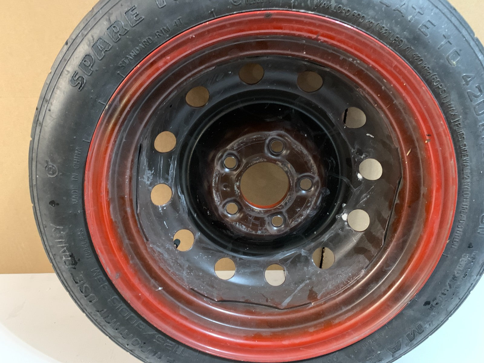 2013-2020 Hyundai Elantra 15" Spare Tire Compact Donut T125/80D15