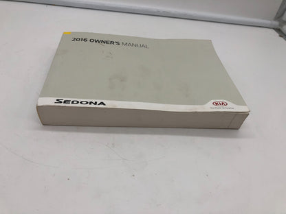2016 Kia Sedona Owners Manual OEM A02B33005