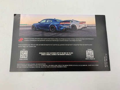 2020 Dodge Charger Owners Manual Set with Case OEM D01B23001
