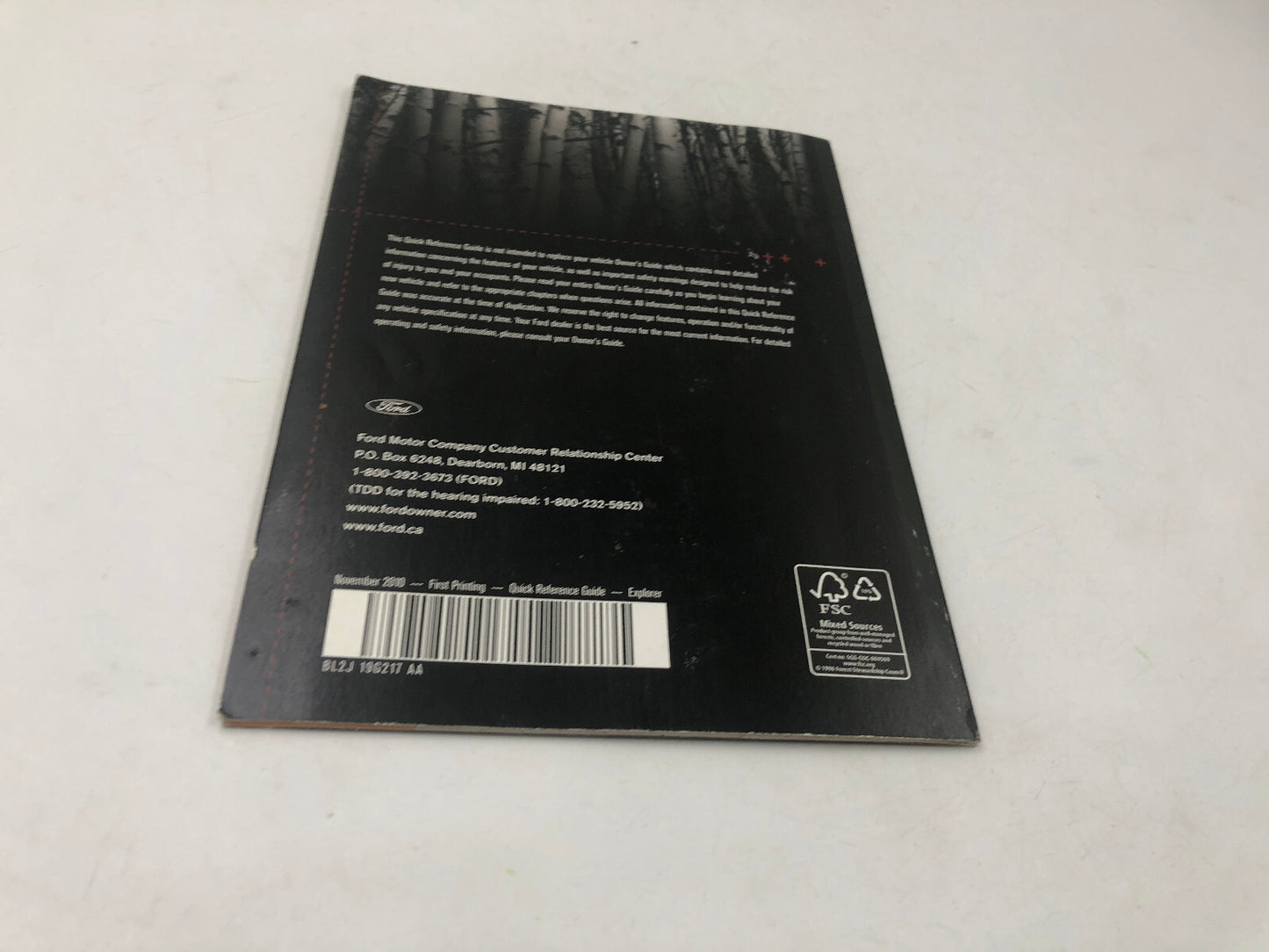 2011 Ford Explorer Owners Manual Set with Case OEM A02B54045