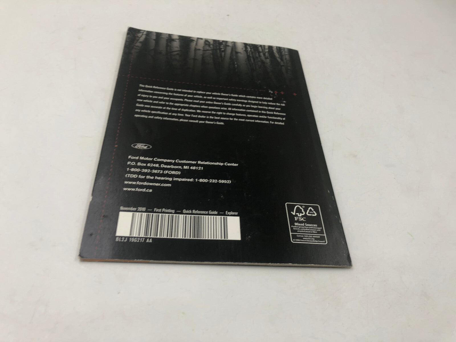 2011 Ford Explorer Owners Manual Set with Case OEM A02B54045