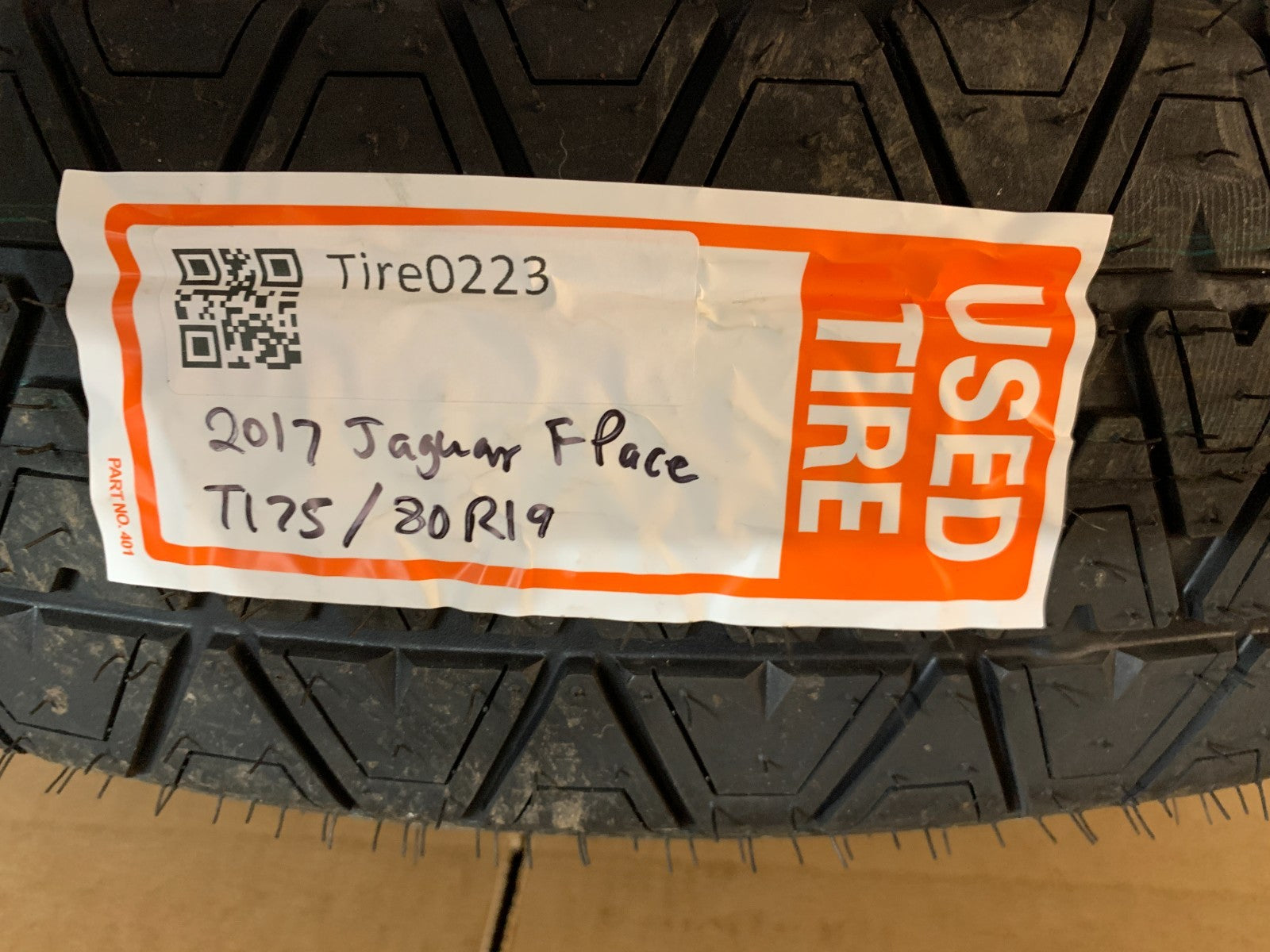 2017-2025 Jaguar F-Pace 19" Spare Tire Compact Donut T175/80R19