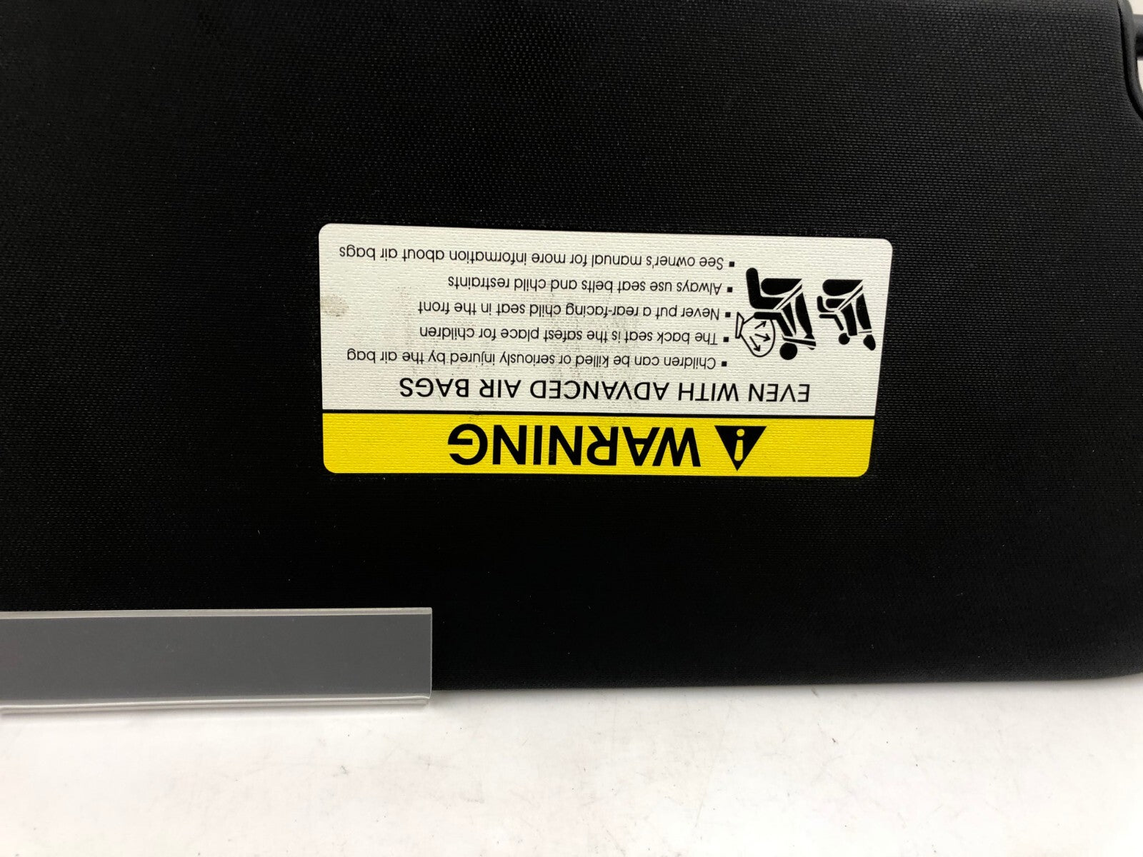 2014-2019 Kia Soul Passenger Sun Visor Illuminated Black OEM D03B15025