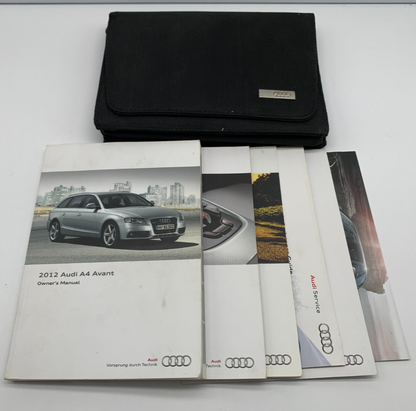 2012 Audi A4 Owners Manual Set with Case OEM E02B50026