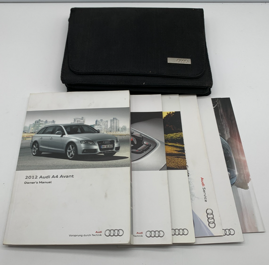 2012 Audi A4 Owners Manual Set with Case OEM E02B50026
