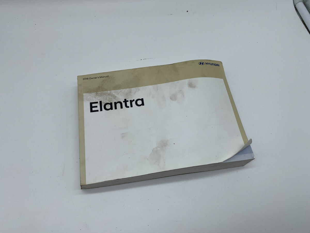 2018 Hyundai Elantra Owners Manual OEM B02B16009