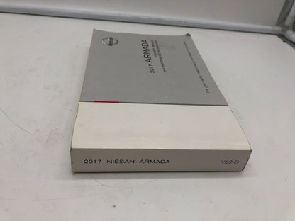 2017 Nissan Armada Sedan Owners Manual OEM A02B33006