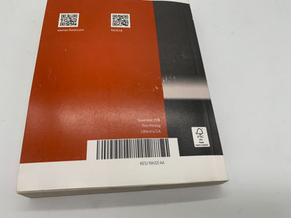 2019 Ford Fusion Owners Manual with Case OEM A02B51076