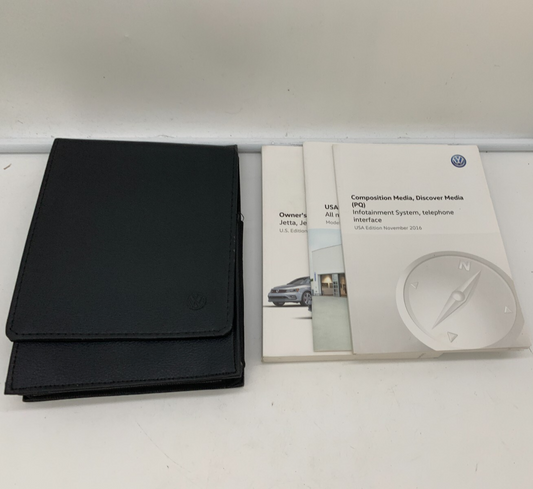 2016 Volkswagen Jetta Owners Manual Set with Case OEM A03B42008