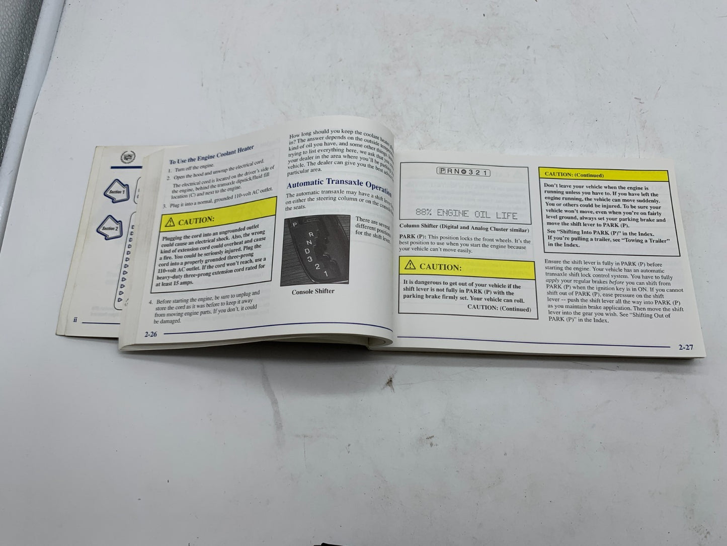 2001 Cadillac DeVille Owners Manual Set with Case OEM A02B50012