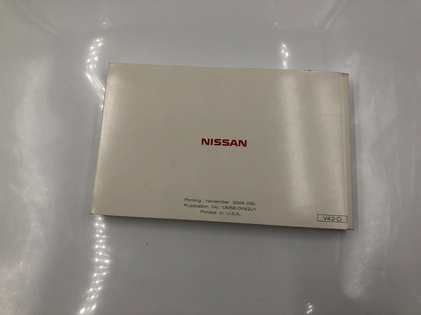 2005 Nissan Quest Owners Manual Set with Case OEM C02B10082