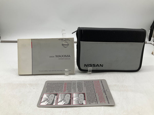 2004 Nissan Maxima Owners Manual Handbook I03B46005