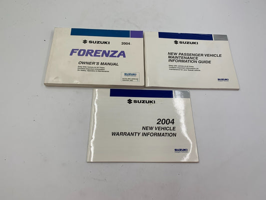 2004 Suzuki Forenza Owners Manual Set with Case B02B22041