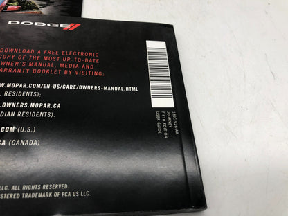 2018 Dodge Journey Owners Manual Set with Case OEM B04B21007