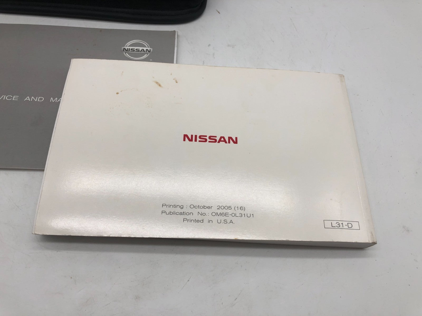 2006 Nissan Altima Owners Manual Set with Case OEM R01B14012