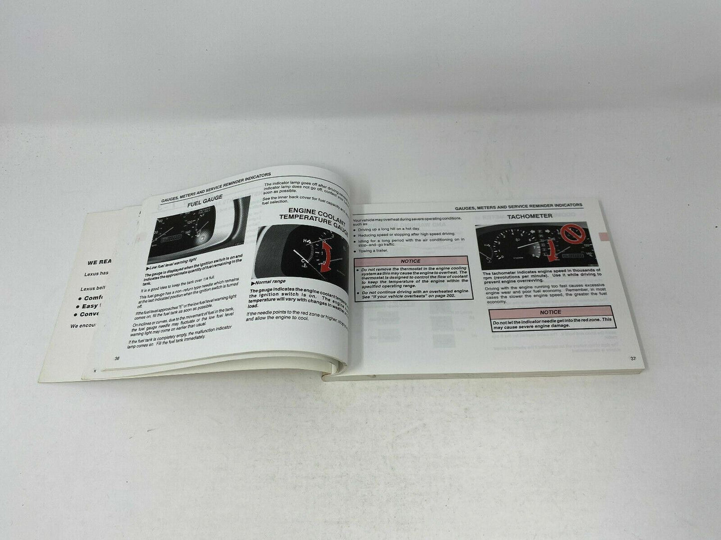 2000 Lexus ES200 ES 200 Owners Manual with Case OEM