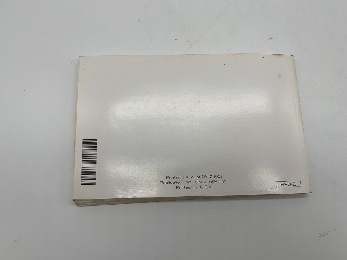 2013 Nissan NV2500 HD Owners Manual Set with Case OEM R01B37026