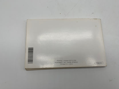 2013 Nissan NV2500 HD Owners Manual Set with Case OEM R01B37026