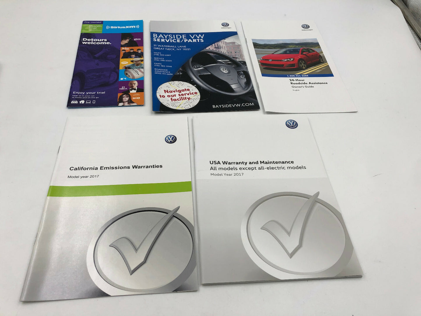 2017 Volkswagen Jetta GLI Owners Manual Set with Case OEM D02B60007