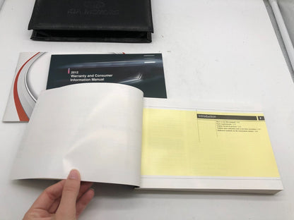 2012 Kia Optima Owners Manual Set with Case OEM R01B40014