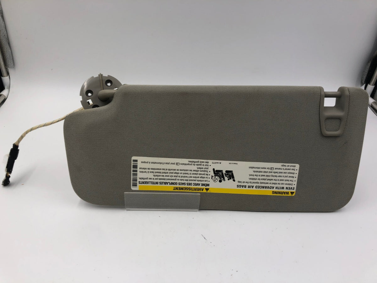 2013-2015 Chevrolet Trax Passenger Sun Visor Gray Illuminated OEM C03B17020