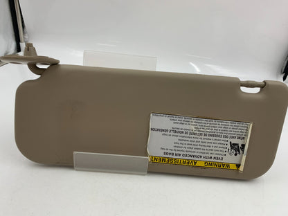 2005-2008 Toyota Corolla Passenger Sun Visor Beige OEM B04B47056