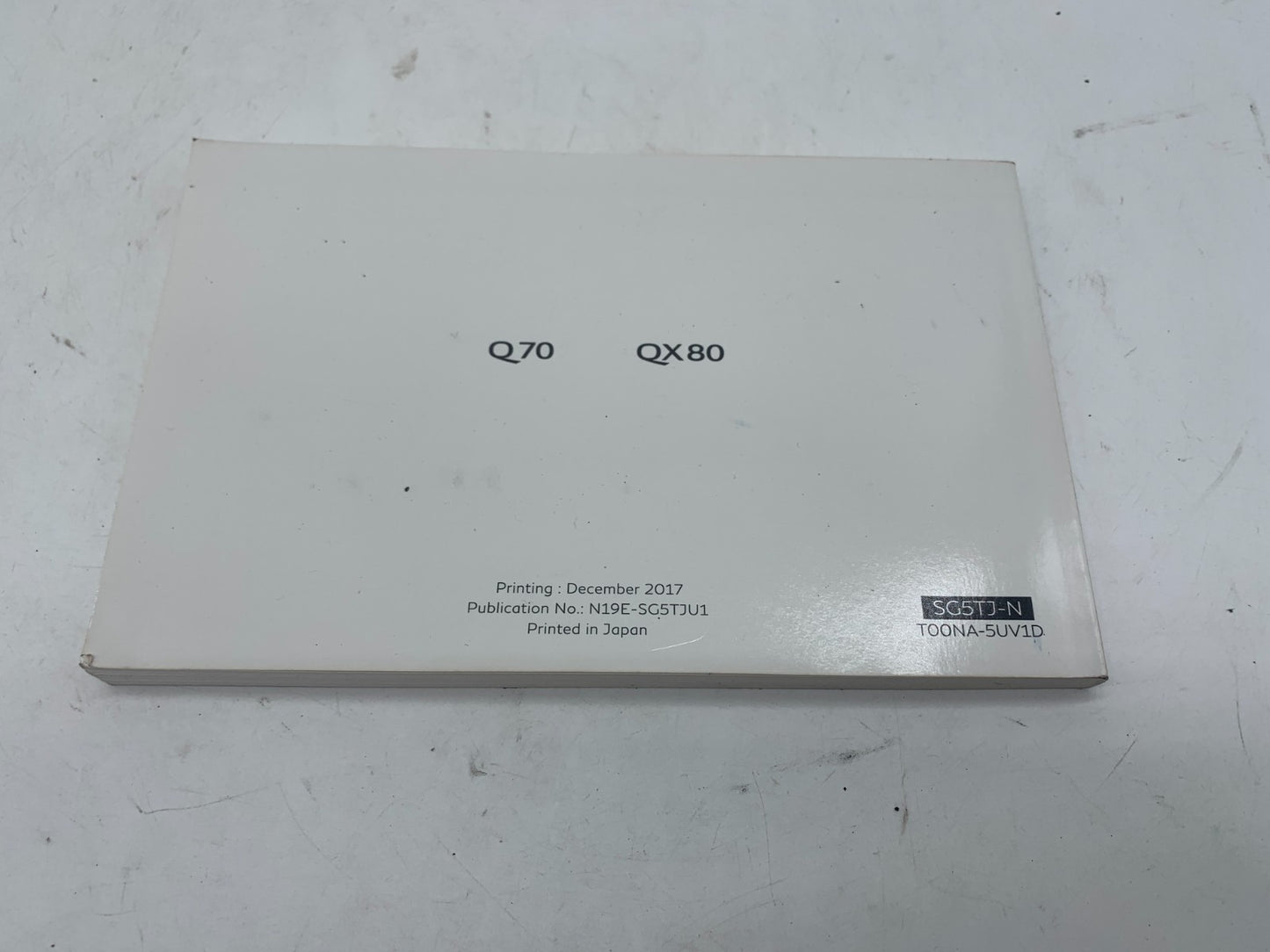 2019 Infiniti QX80 QX 80 Owners Manual Set with Case OEM