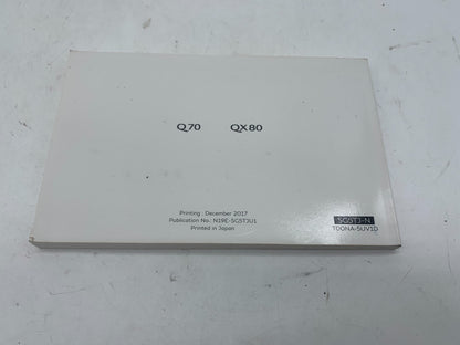 2019 Infiniti QX80 QX 80 Owners Manual Set with Case OEM