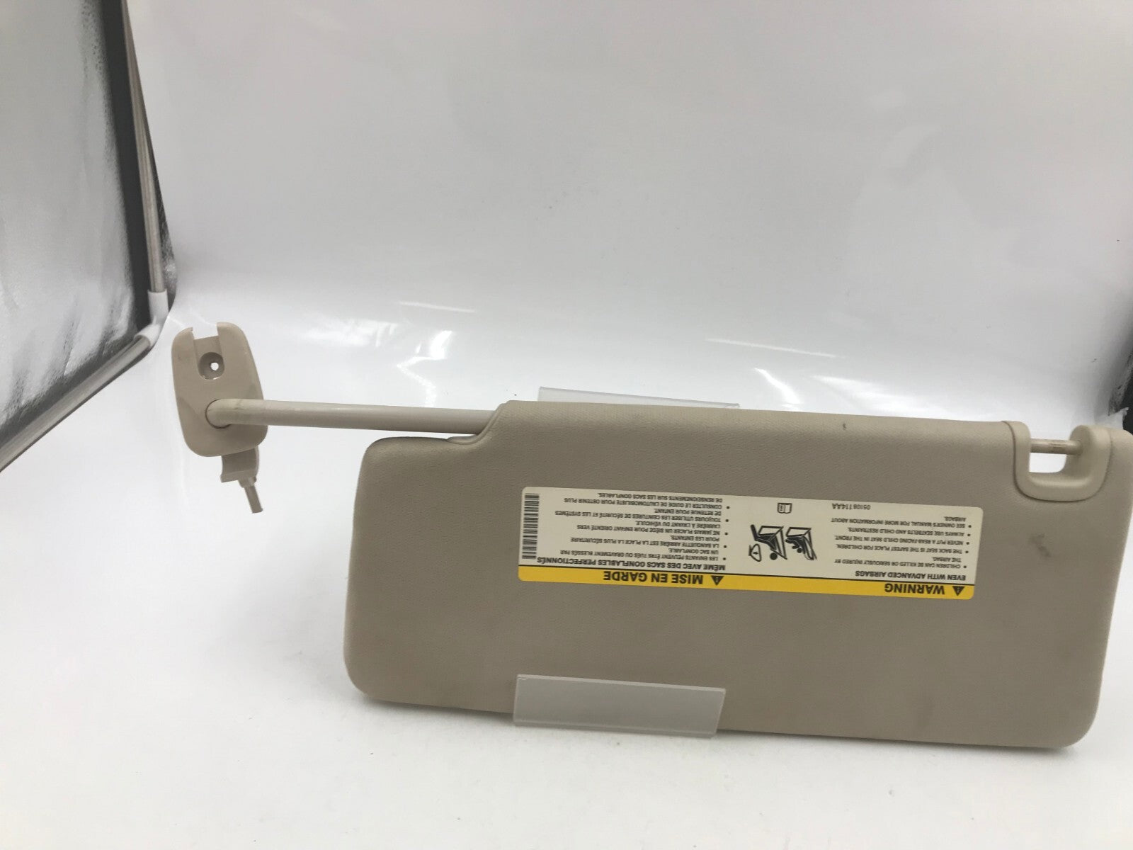 2015 Chrysler 200 Passenger Sun Visor Beige OEM E02B29061