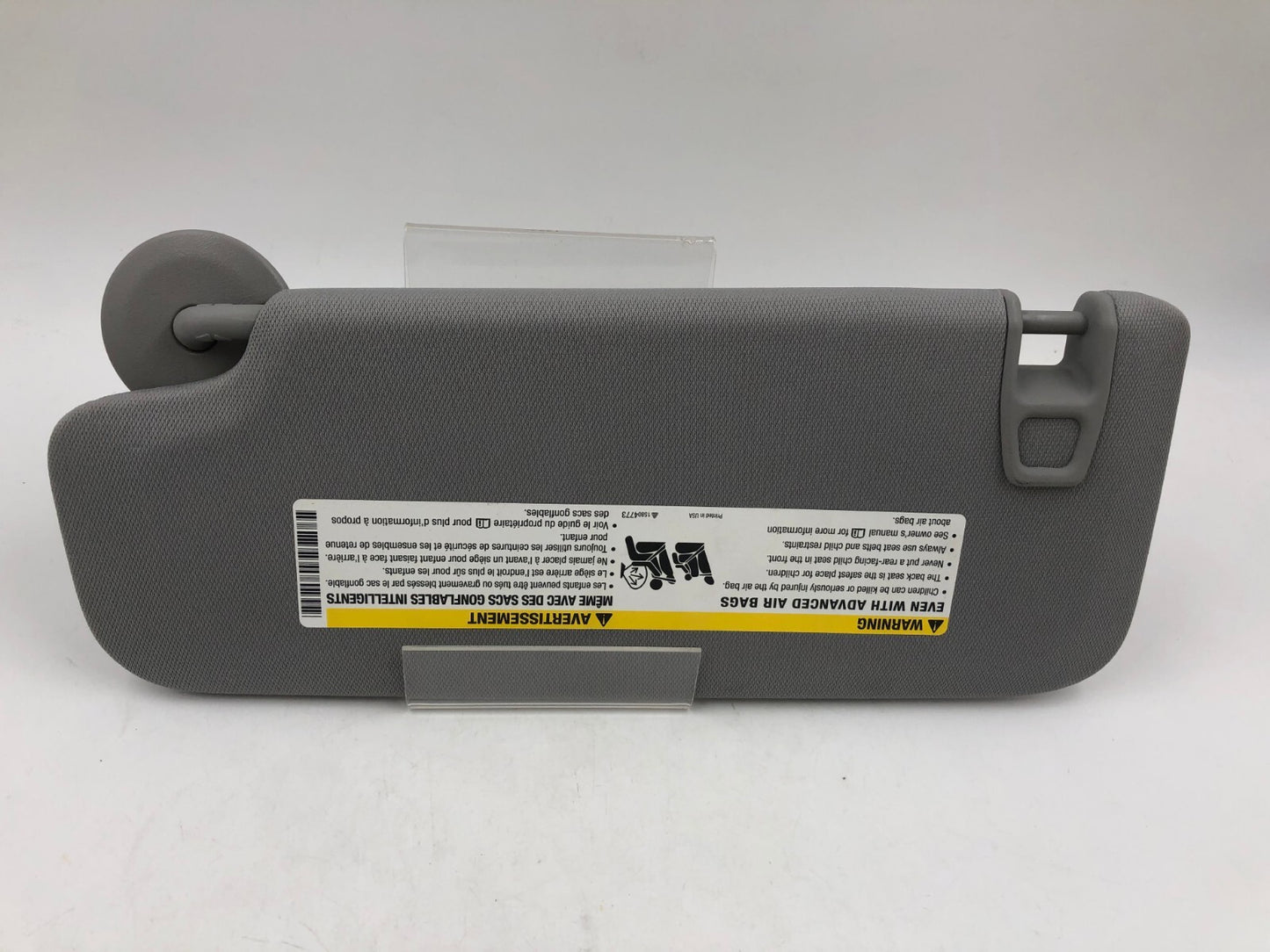 2016-2021 Chevrolet Malibu Passenger Sun Visor Gray Illuminated OEM C02B37050