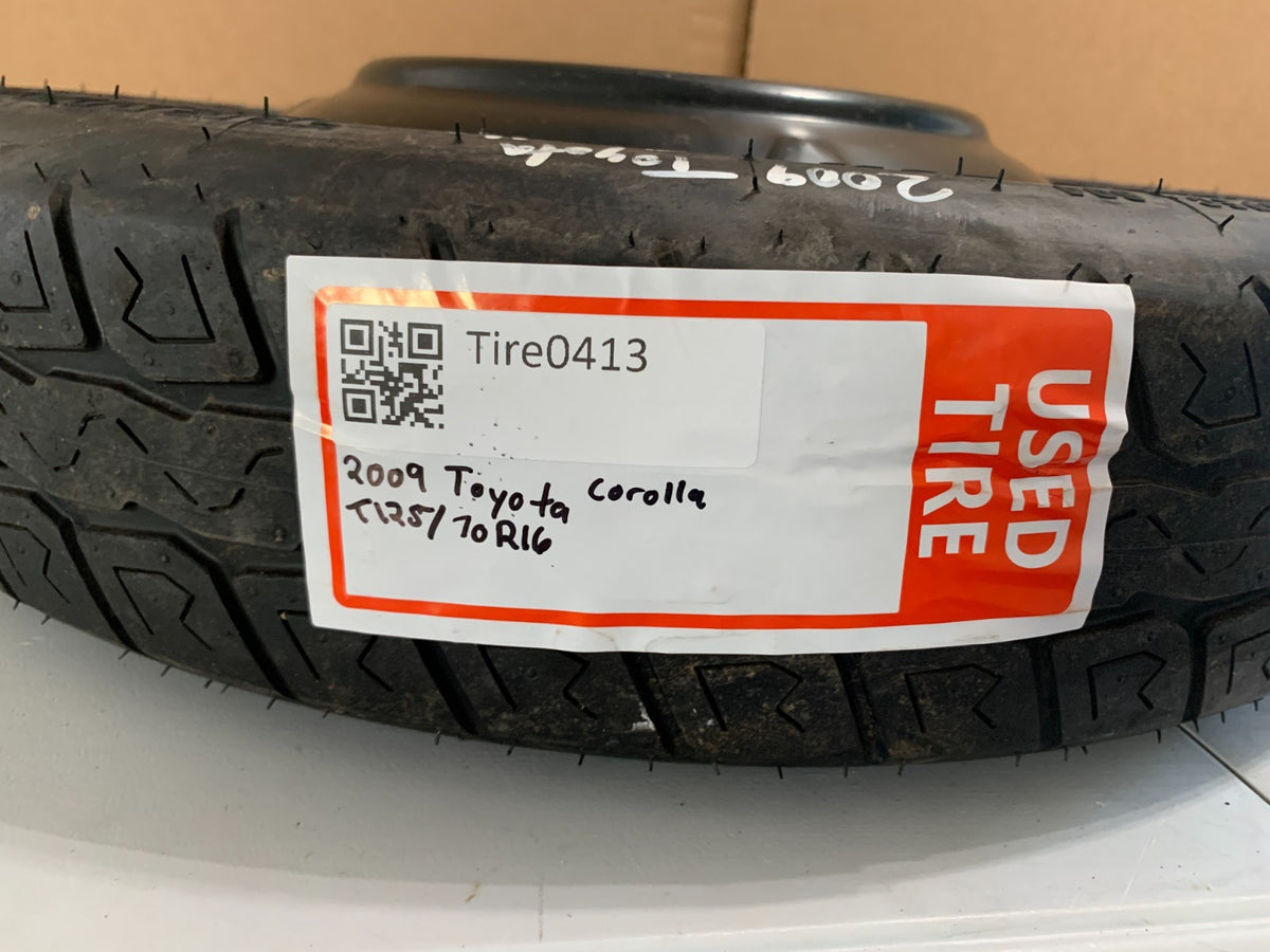 2003-2016 Toyota Corolla Camry 16" Spare Tire Compact Donut T125/70R16 OEM