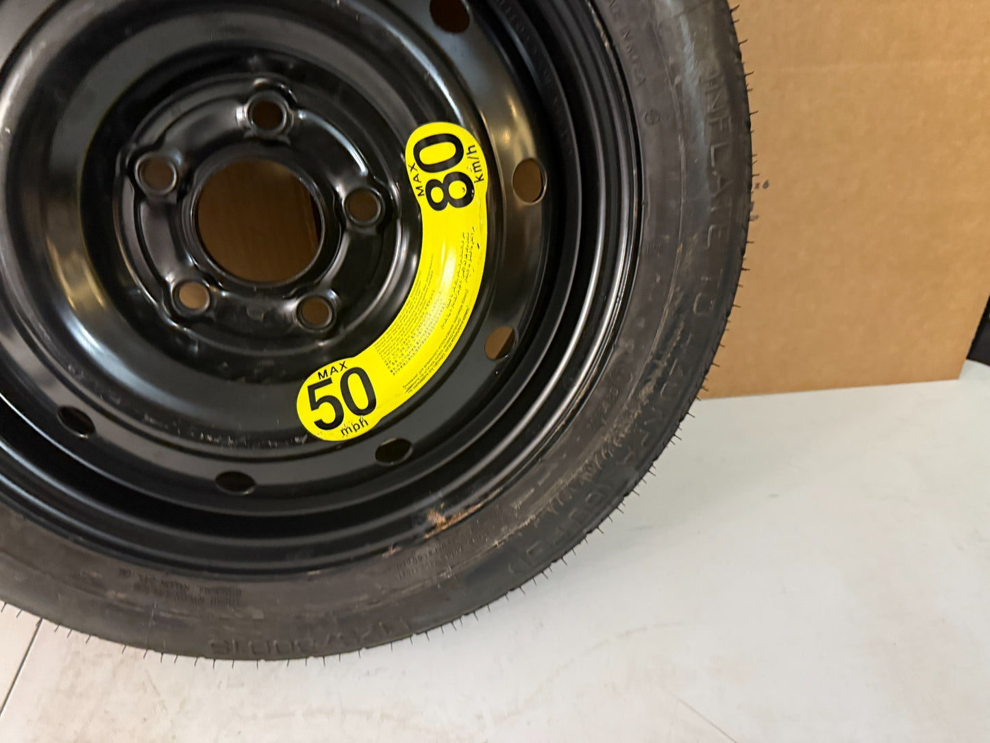 2010-2014 Kia Forte Soul 15" Spare Tire Compact Donut Wheel T125/80D15 OEM