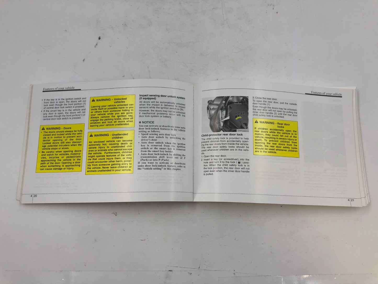 2011 Hyundai Sonata Owners Manual OEM B02B44060