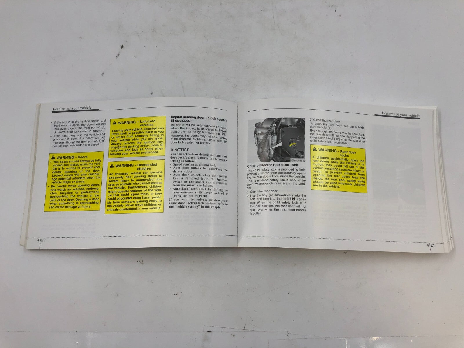 2011 Hyundai Sonata Owners Manual OEM B02B44060