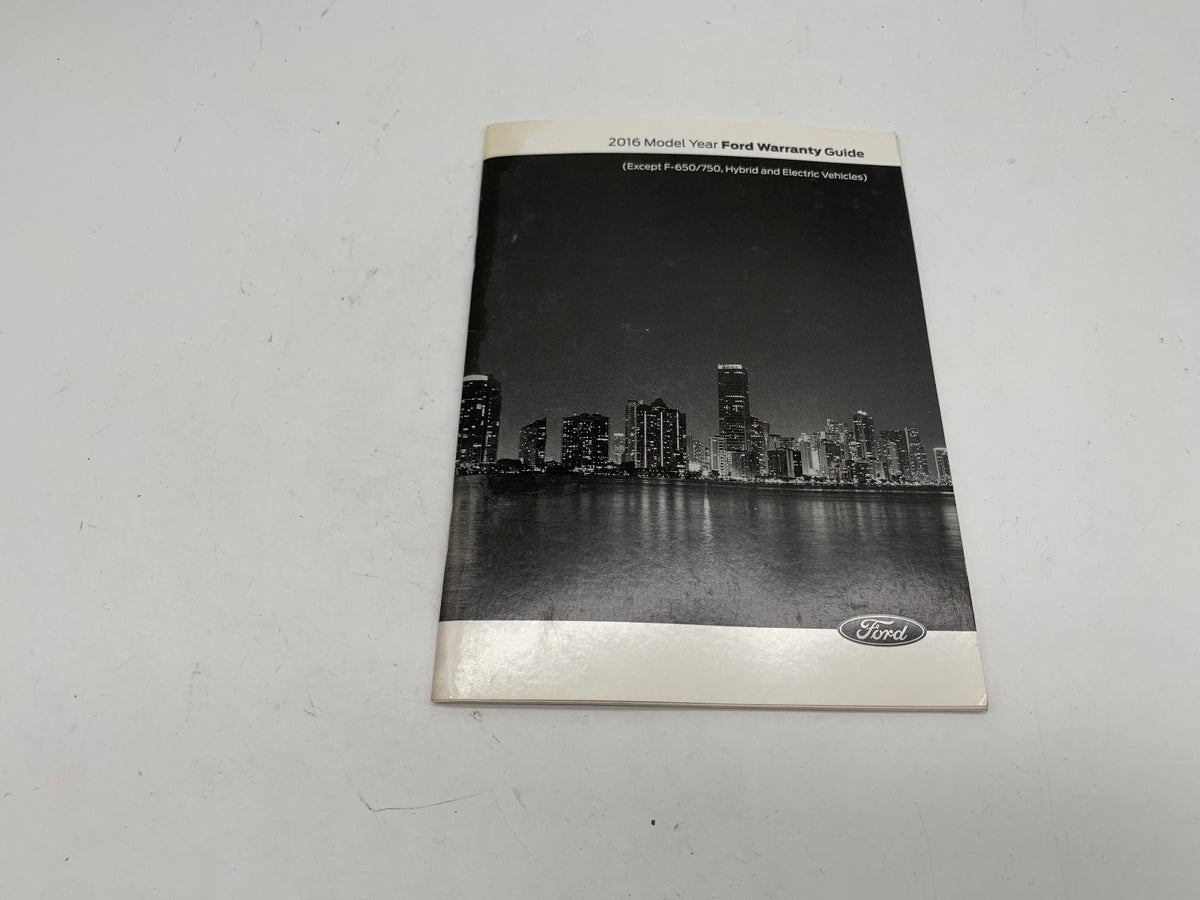 2016 Ford Fusion Owners Manual Set with Case OEM D01B26030