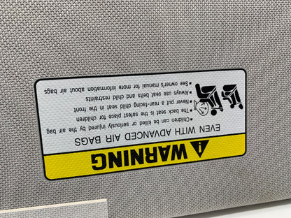 2015-2019 Hyundai Sonata Passenger Sun Visor Gray Illuminated OEM A02B38001