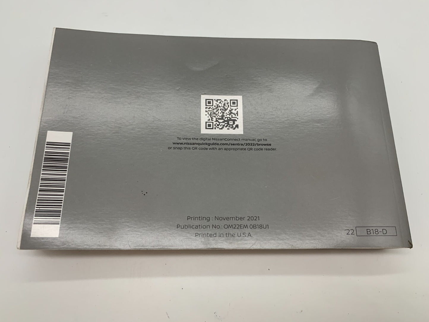 2022 Nissan Sentra Owners Manual Set OEM A02B56046