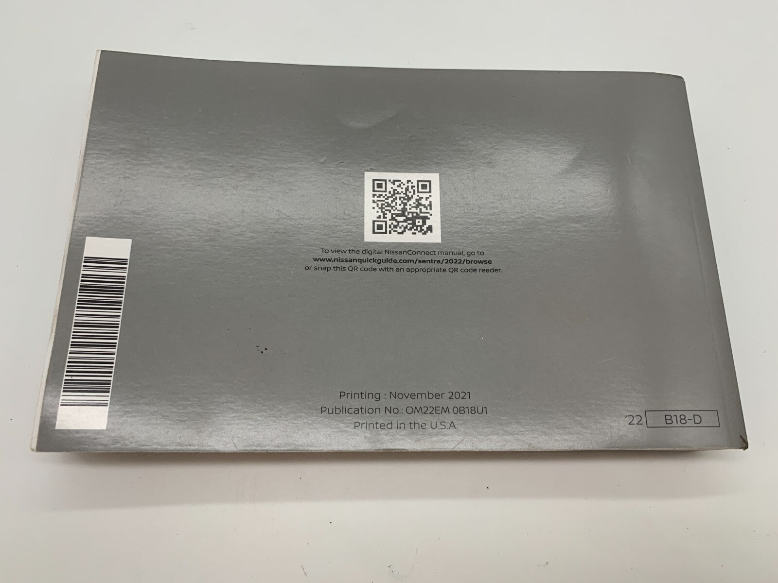 2022 Nissan Sentra Owners Manual Set OEM A02B56046