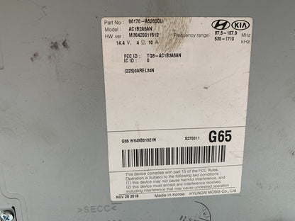 2016-2017 Hyundai Elantra AM FM CD Player Radio Receiver OEM C04B37001