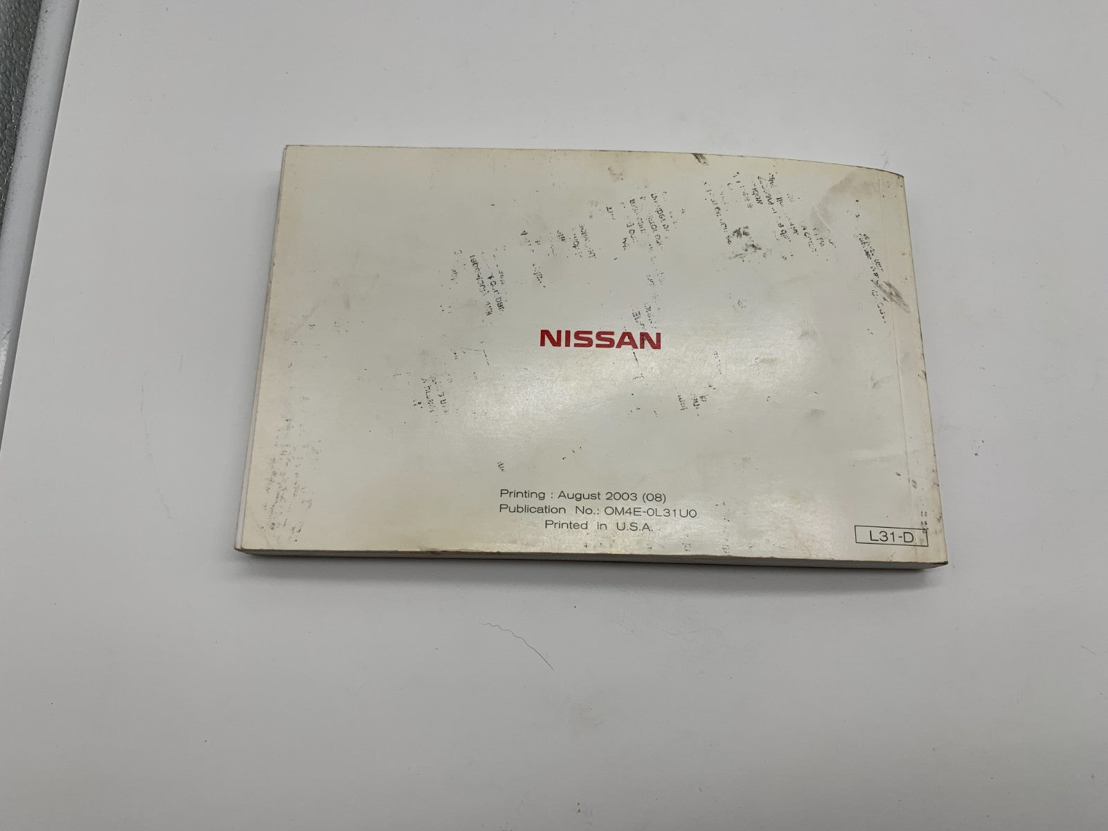 2004 Nissan Altima Owners Manual Set OEM C02B56008