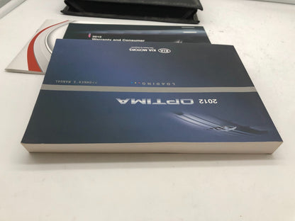 2012 Kia Optima Owners Manual Set with Case OEM R01B40014