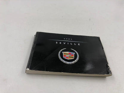 2001 Cadillac Seville Owners Manual Set with Case OEM A04B09036