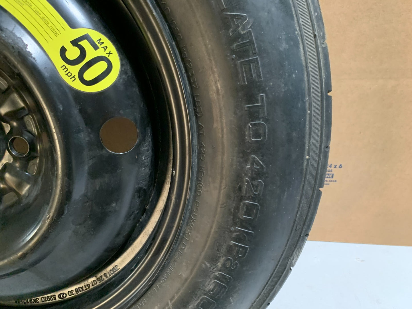 2006-2015 Hyundai Tucson 16" Spare Tire Wheel Compact Donut T155/90D16