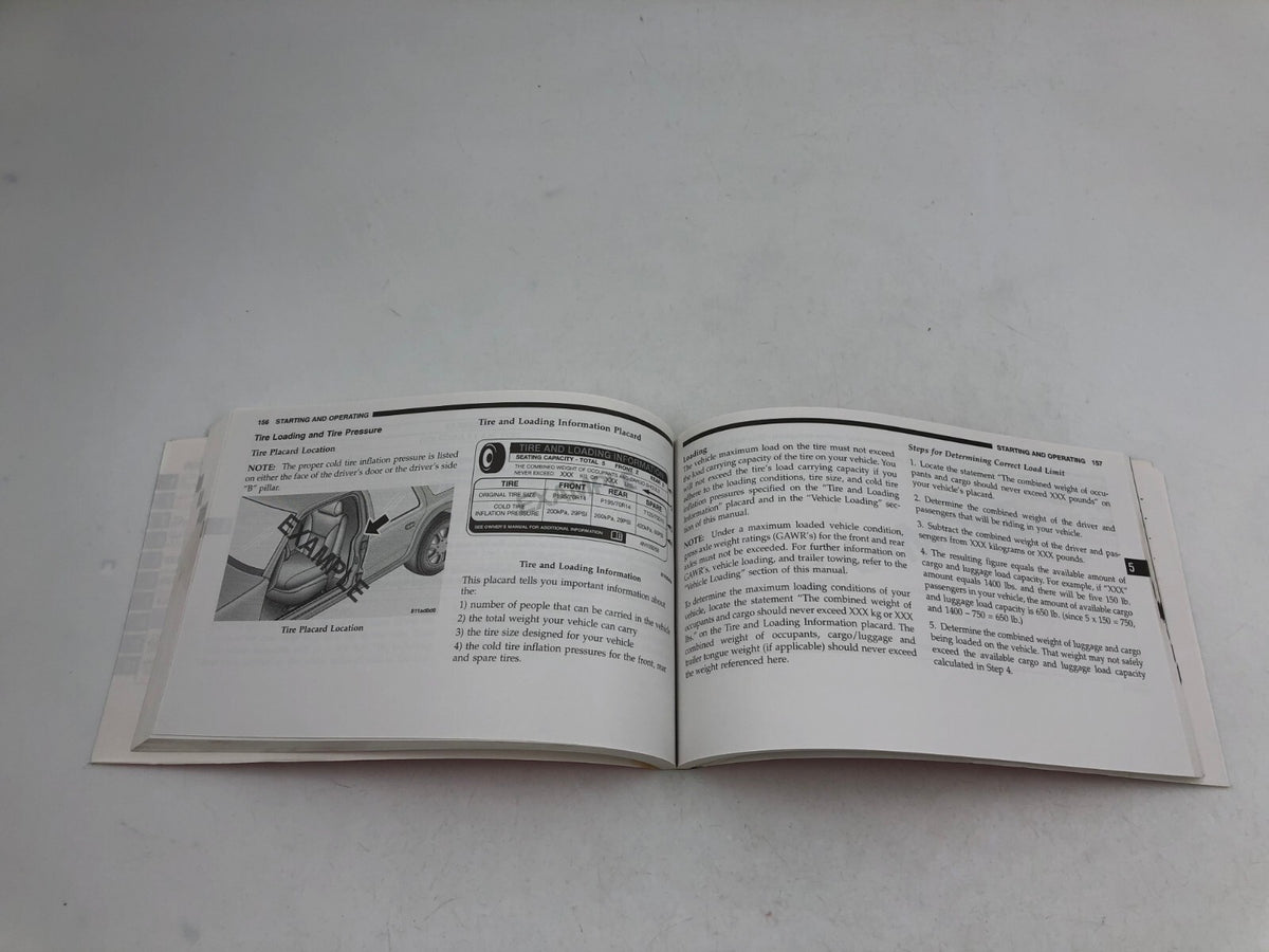 2006 Dodge Stratus Sedan Owners Manual Set with Case OEM C01B55050