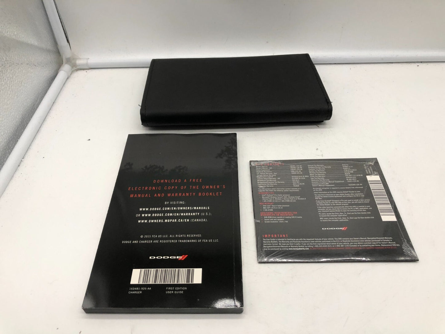 2016 Dodge Charger Owners Manual Set with Case OEM D02B24002