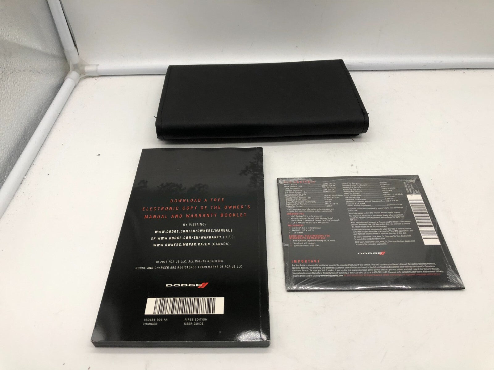 2016 Dodge Charger Owners Manual Set with Case OEM D02B24002