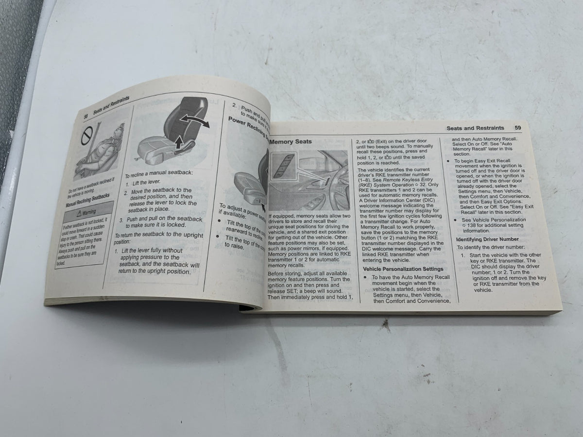 2018 Chevrolet Malibu Owners Manual OEM R01B15006