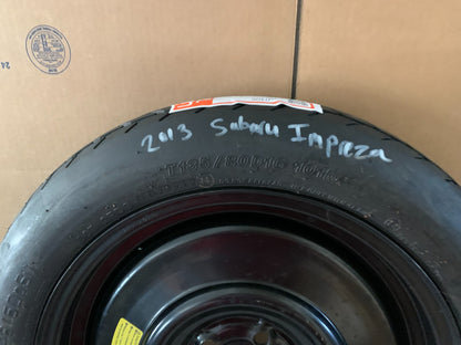 2012-2016 Subaru Impreza 16" Spare Tire Wheel Compact Donut T135/80D16