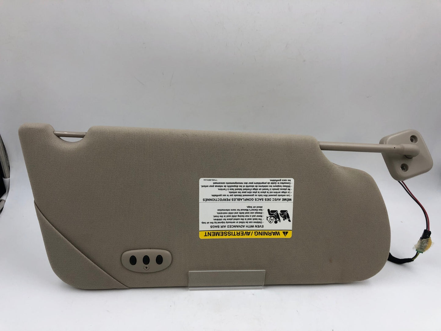 2009-2012 Ford Flex Driver Sun Visor Beige Illuminated OEM C04B19056