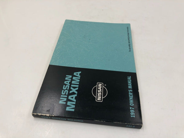 1997 Nissan Maxima Owner's Manual Handbook OEM L03B23023